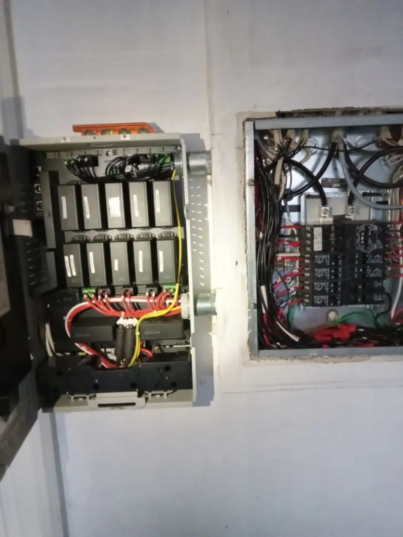 Electrical panel upgrade completed for Security Camera Wiring in Luray